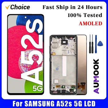New Super AMOLED For Samsung A52s 5G LCD Touch Screen Digitizer Assembly Display For SAMSUNG A528 LCD Display