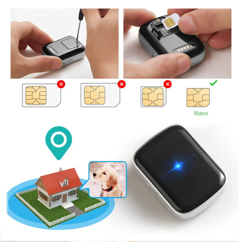 GPS Tracker Dog GPS Tracker and Pet Finder Waterproof Location & Activity Collar for Dogs, Cats, Pets,Kids,Elders