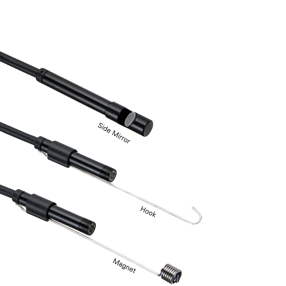 7.0mm Type-c Endoscope Camera for Car Engines IP67 Waterproof 6 LEDs Adjustable Inspection Borescope Camera for Android and PC 4