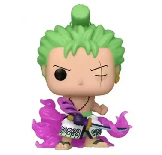 thumbnail image 1 of 2025 Figuras de acción de dibujos animados de la serie FUNKO Pop ONE-PIECE, Roronoa Zoro, modelo de colección de 15 estilos, para decoración, 1 of 5