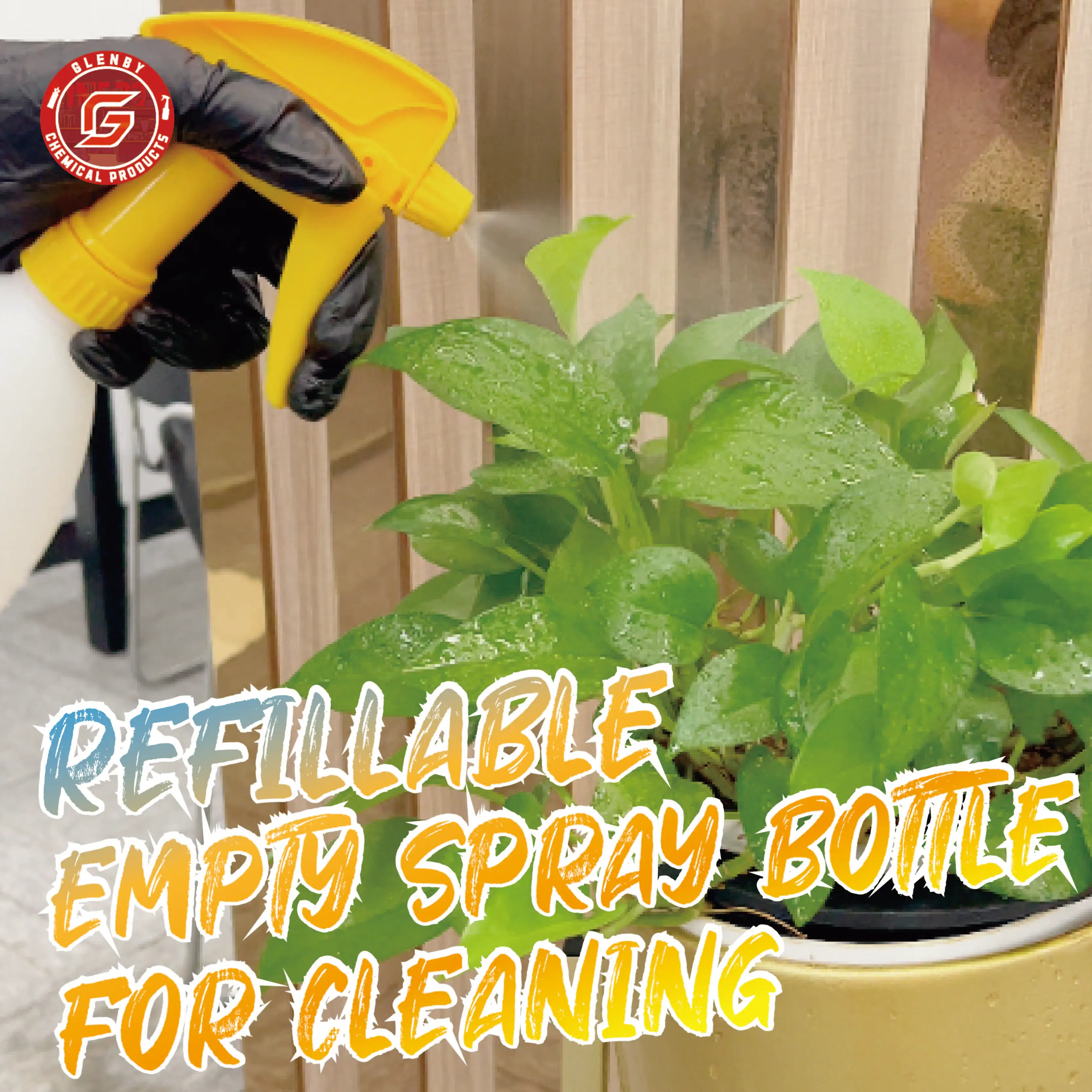 Plastic Empty Spray Bottles, For Cleaning Solutions,Bleach Spray, Professional Empty Spray Bottle,Sprayer with Adjustable Nozzle 4