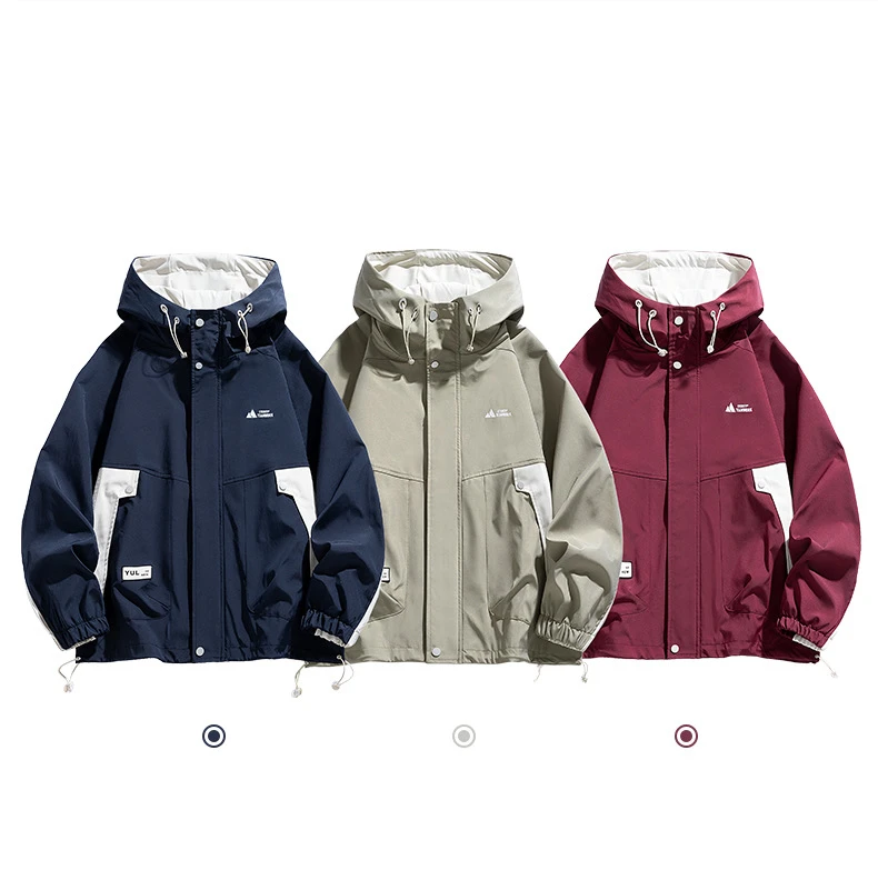Description Picture 4 of itemMen Jacket Coats Trench Windbreaker Hooded Waterproof Plus Size 7XL 8XL 9XL Oversize Autumn Loose Pocket Male Softshell Overcoat