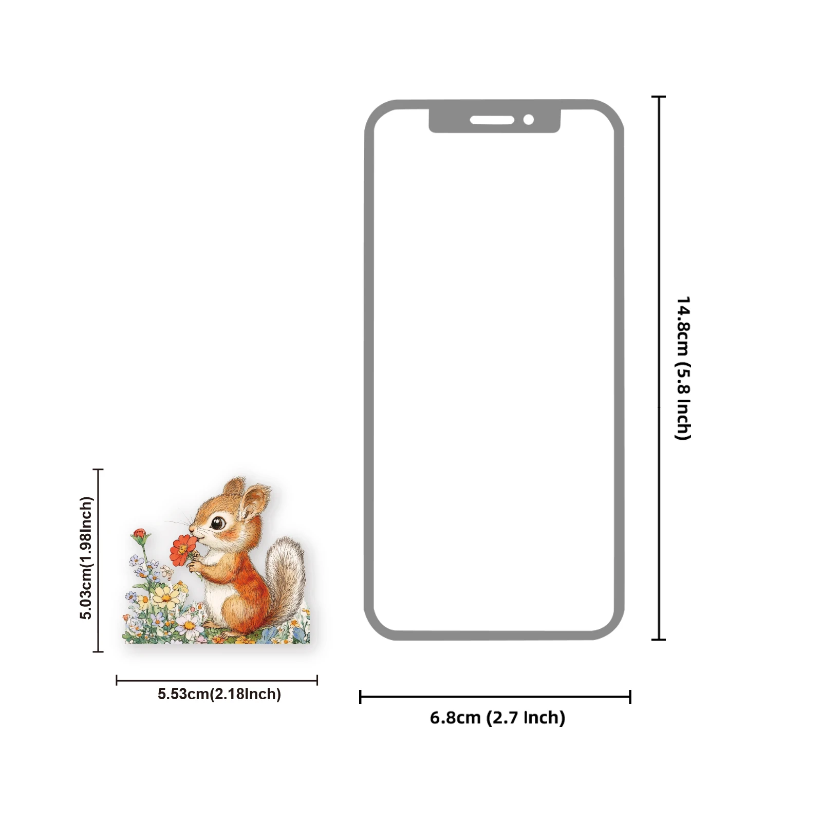 20 قطعة من ملصقات السنجاب اللطيفة والفتيات للأطفال...