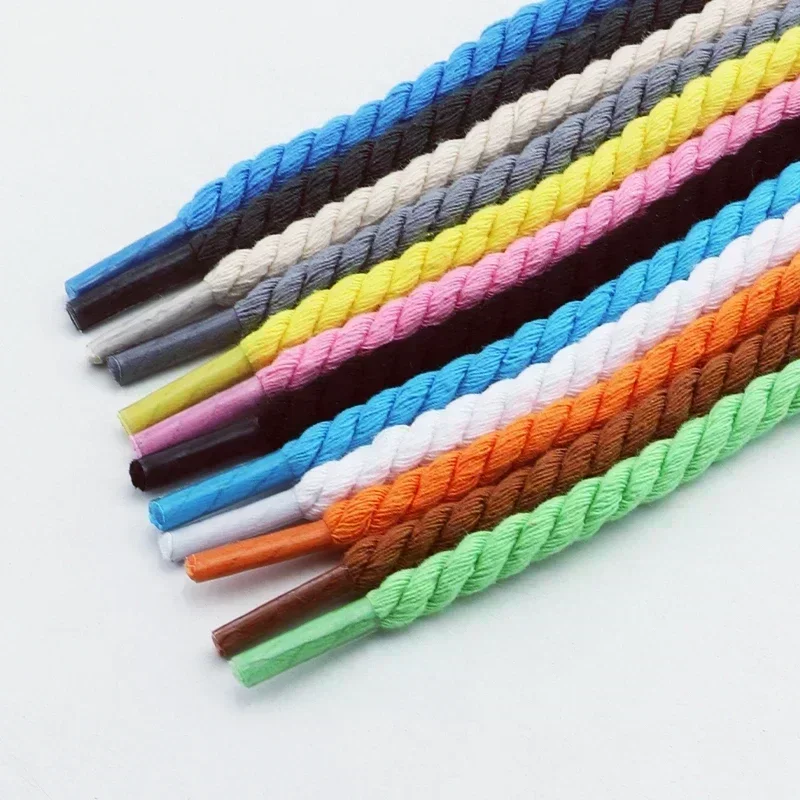 Lacci Per Scarpe Rotondi Lacci In Cotone Più Spessi Da 6 Mm - Foto 6