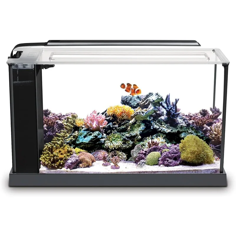 

Sea Evo V Saltwater Fish Tank Aquarium Kit, Black, 5 gal