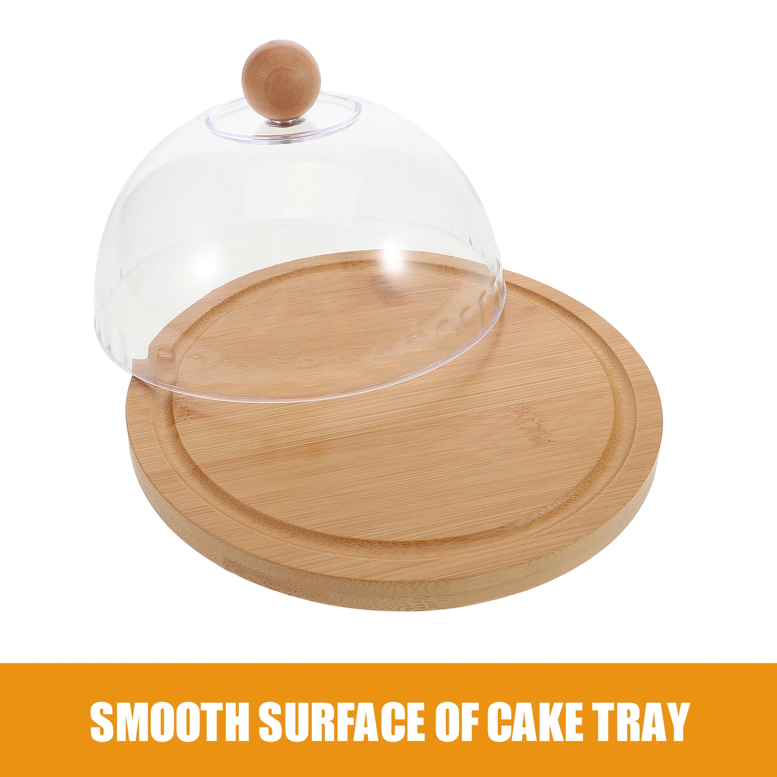 Cake Stand Cheese Serving Platter Dessert Fruit Display With Glass Dome Cover For Kitchen Birthday Weddings