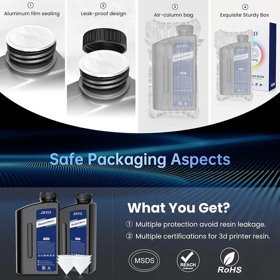 5KG 3D Resin Standard/ABS-Like/Water Washable/Tough Harz LCD 3D-Drucker Resin EB - Foto 8