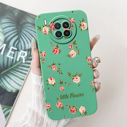Luxury Candy Painted Soft TPU Phone Case with Stylish Back Cover Design for Honor 50 Lite (Green 1979)
