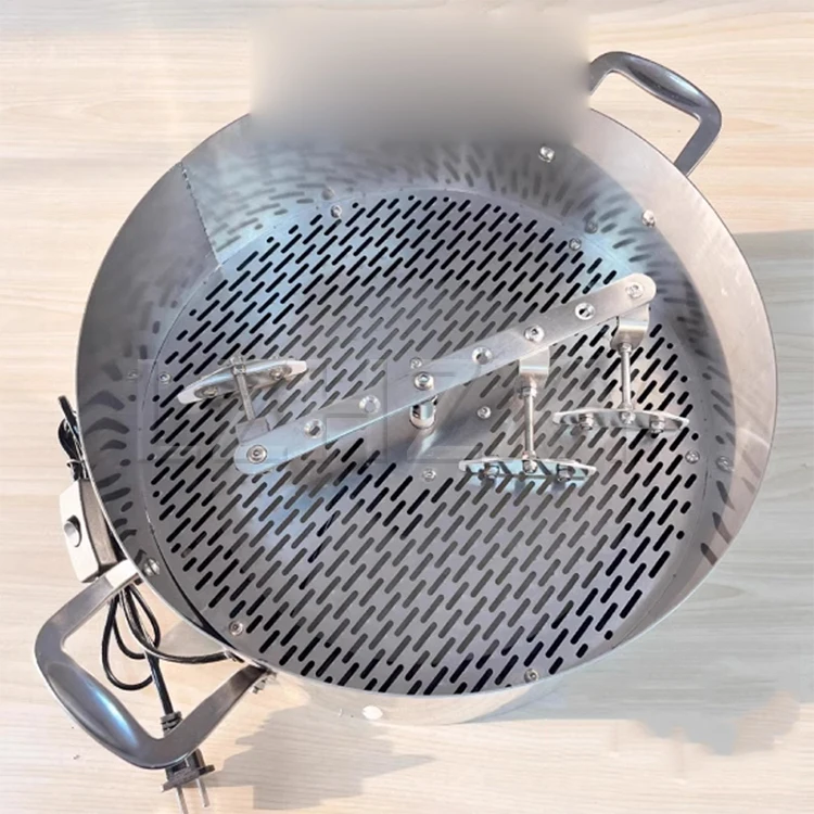 Description Picture 6 of item2.5KG Household Commercial Baked Bean Roaster High Air Volume Coffee Bean Silver Skin Cooling tray stirring Machine