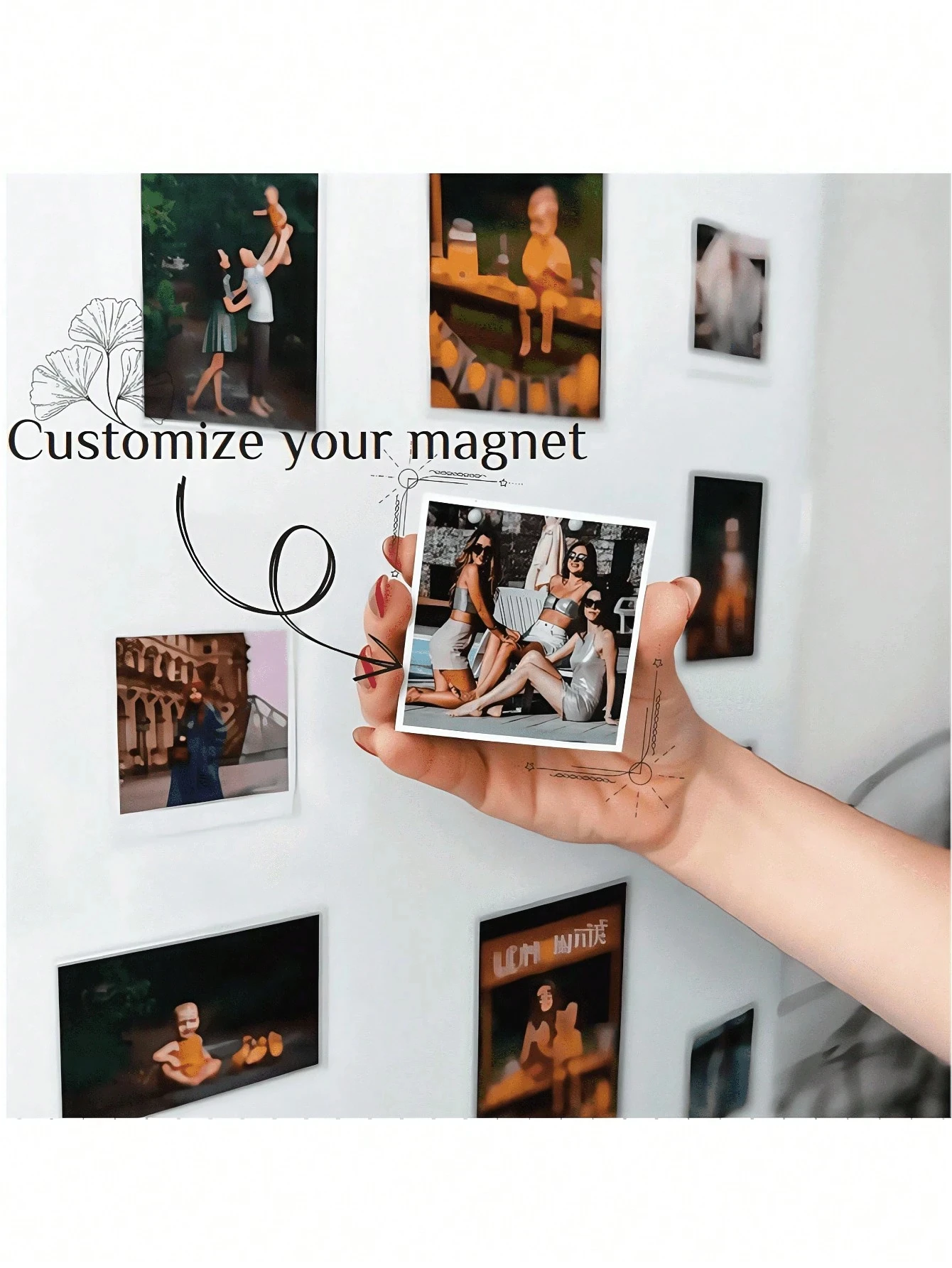 Magnetic Fridge Magnets Magnetic Photo Holders Magnetic Fridge Stickers Personalized Photo For Home Decor