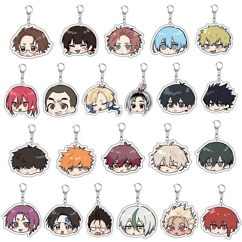 Blue Lock Anime Acrylic Keychain – Personalized Pendant & Backpack Decoration