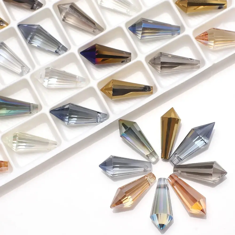 10 Pz 10x6mm 12x8mm Colorato Ovale Forma Cilindro Sfaccettato Di Cristallo Perline Sparse Di Vetro Per La Produzione Di Gioielli Artigianato Risultati FAI DA TE Lotto All'ingrosso - Italia - Foto 9