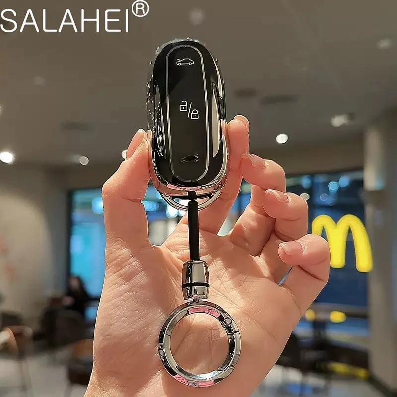 Portachiavi A Distanza Per Auto Smart Keyless Cover Protection Shell Fob Per Tesla Model 3 Model S Model X Model M Accessori Per Interni Auto