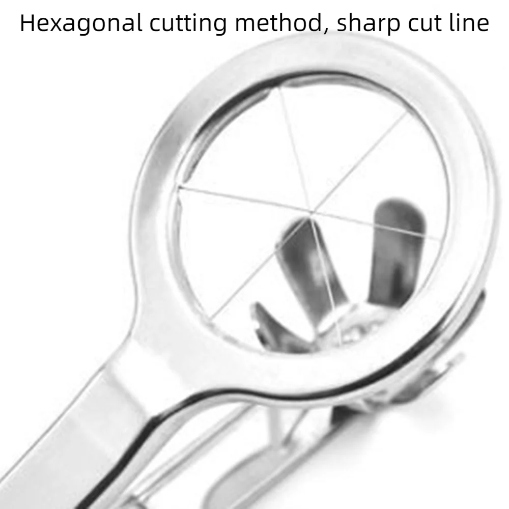 Section Divider Egg Cutter Kitchen Gadget Fancy Splitter Food Splitter Multifunction with Handle Egg Slicer Boiled Eggs
