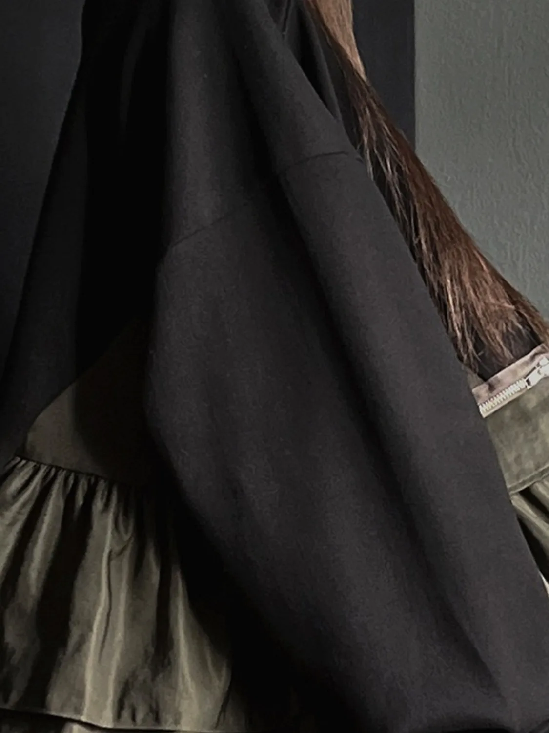 Chic Autumn Long Sve Hoodie Women's Crew Ne Patchwork Personalized Large ket Commute Sle Soft Medium Thin