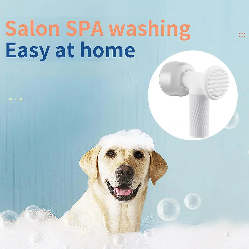 

Pet Bath Brush Quick Efficient Dog Grooming Tool Fast Soothing Pet Bathing Experience Automatic Bubble Brush Foamer for Dogs