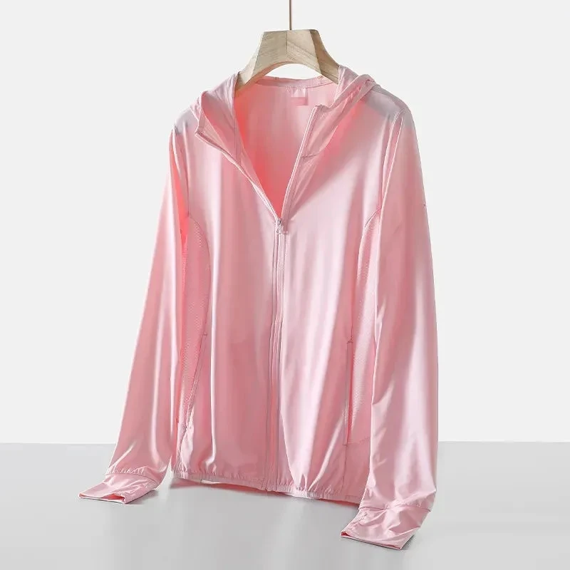 

New Women Elastic Ice Silk Protection Clothing Tops Coat Female Summer Ultraviolet-proof Thin Quick Drying Sun Protection Jacket