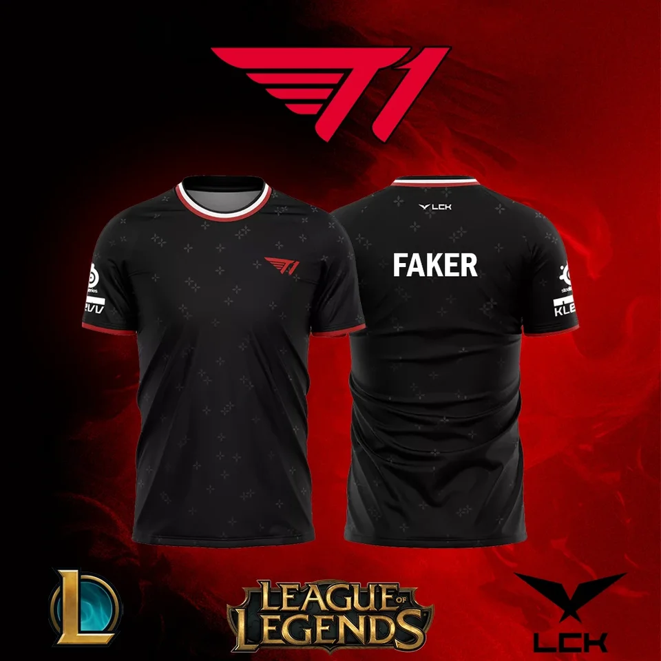 Faker選手グッズ付き] T1 FAKER ユニフォーム ブラック Faker選手