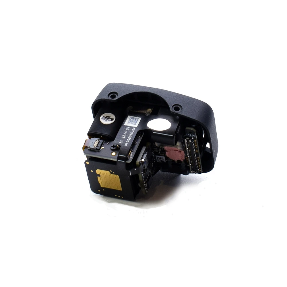 Noyau d'objectif de caméra PTZ pour DJI Air 3 posé sur fond blanc, vue de profil.