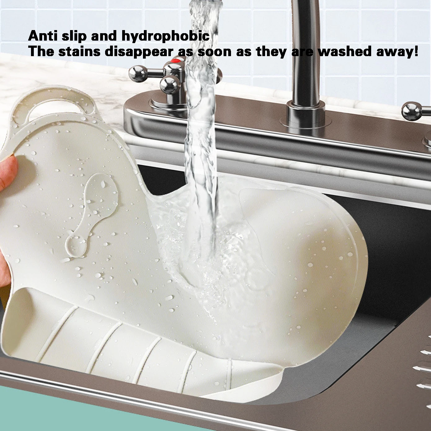 Silicone One-piece Placemat Cloudy with Pocket Baby Silicone Dinner Plate Suction Bowl Children's Tableware