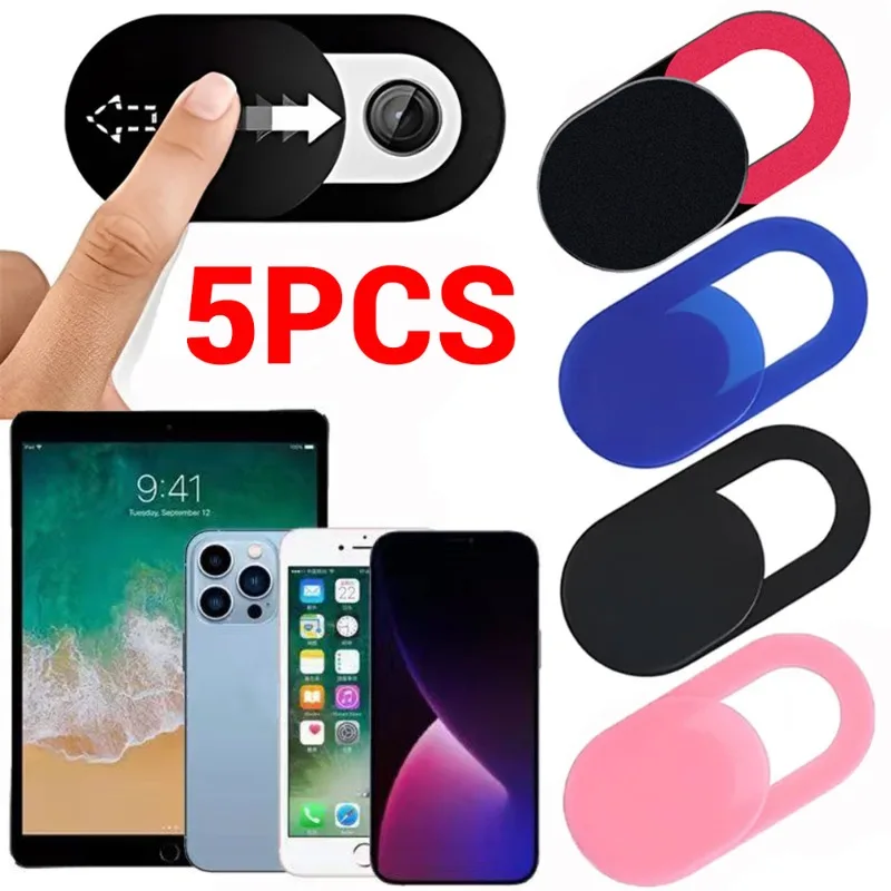 1/5Pcs Copertura Protettiva Universale Per Webcam Protezione Antispia Per Fotocamera Slider Per Ipad Laptop Macbook Phones Lens Privacy Stickers
