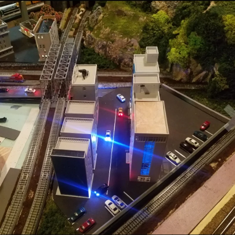 1:300 Scale Miniature Cars Model Toys Painted ABS Plastic Vehicle For Railway Train Street Architecture Building Layout Gifts