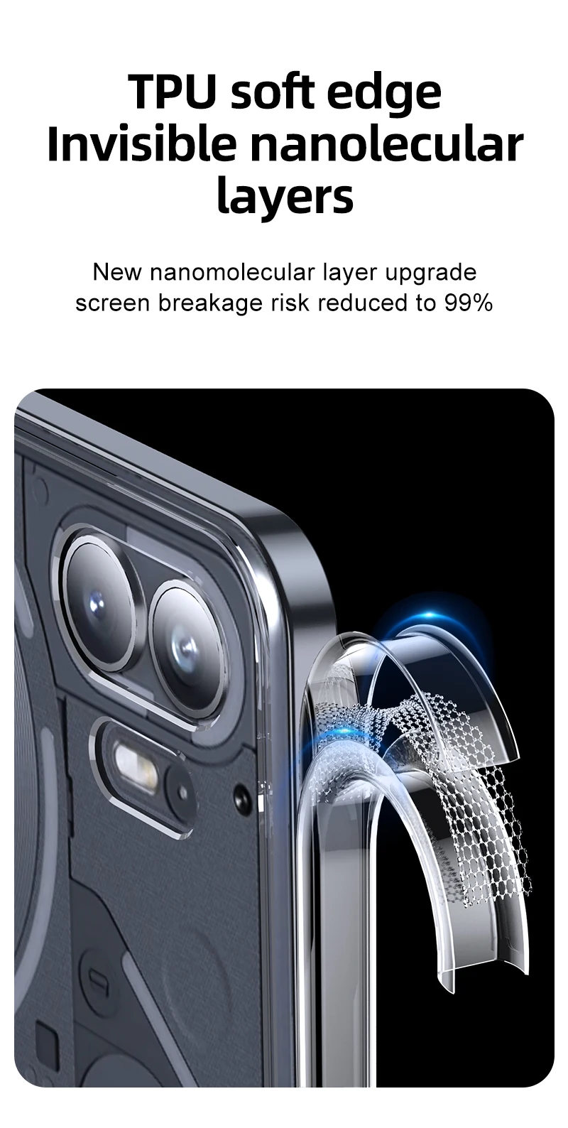 For Nothing Phone 2 1 Case Airbags Shockproof Magnetic Wireless Charging Case Shell For Nothing Phone2 Phone1 Protection Cover