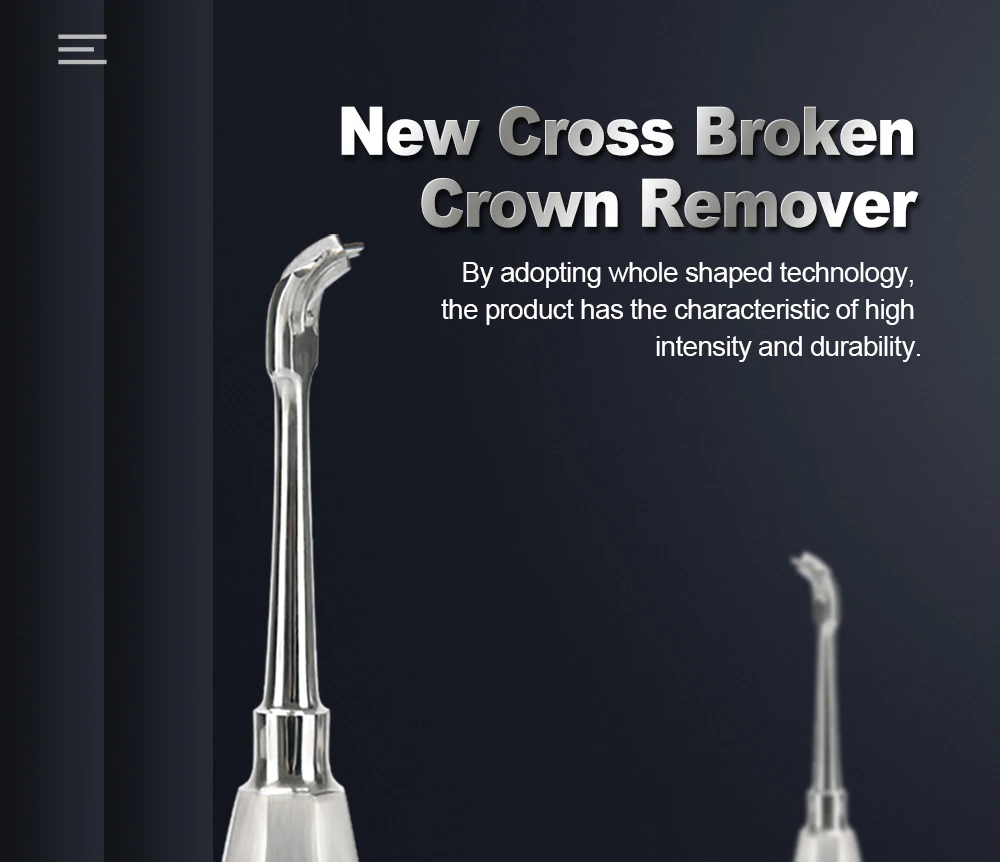 Dental Krone Spreizer Bohrer Dental Restaurierung Forcep Metall Griff Nicht-Slip Dental Wurzel Aufzug Kreuz Gebrochene Krone Entferner – Detail 1
