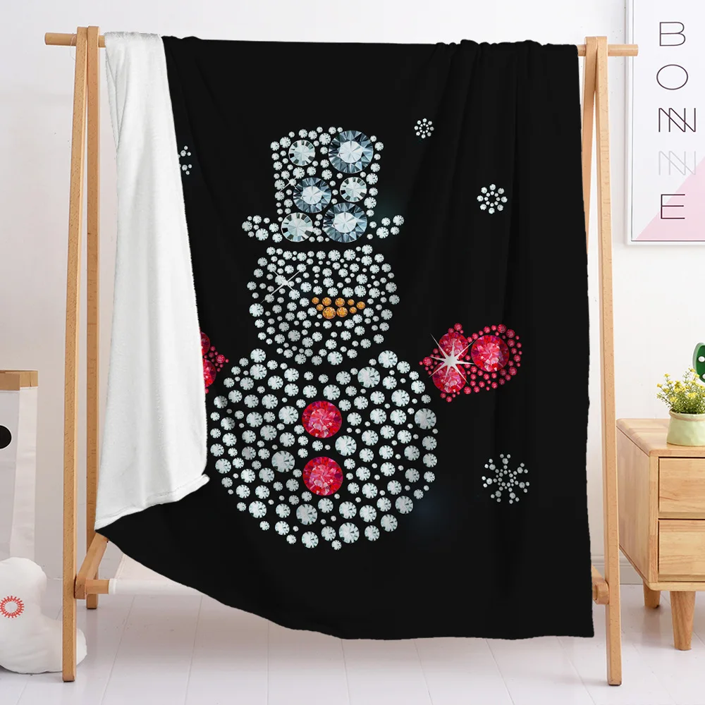 Premium Christmas Sherpa Throw Blanket | Christmas Decoration, Fleece, Plush, Warm, Cozy Reversible Microfiber Holid