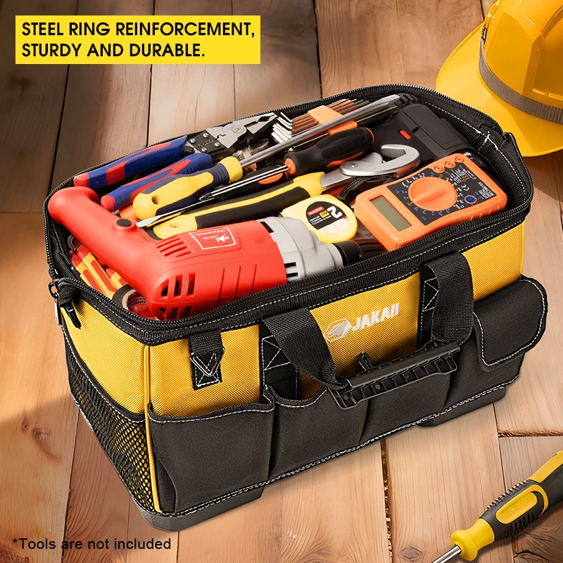 JAKAH Multifunktionale Werkzeugtaschen 1680D Oxford-Stoff Elektriker-Taschen Wasserdicht Verschleißfest Hochkapazitäts-Aufbewahrungstaschen JK-168 – Detail 9