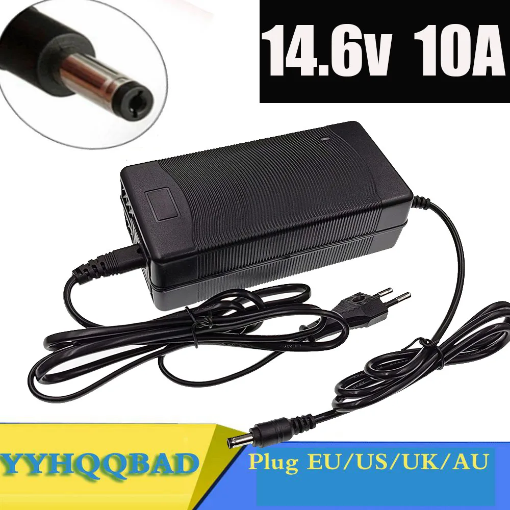 Carregador de Bateria 14.6v 10a 4s Alta Qualidade dc 5.5 mm 2.1 mm Lifepo4