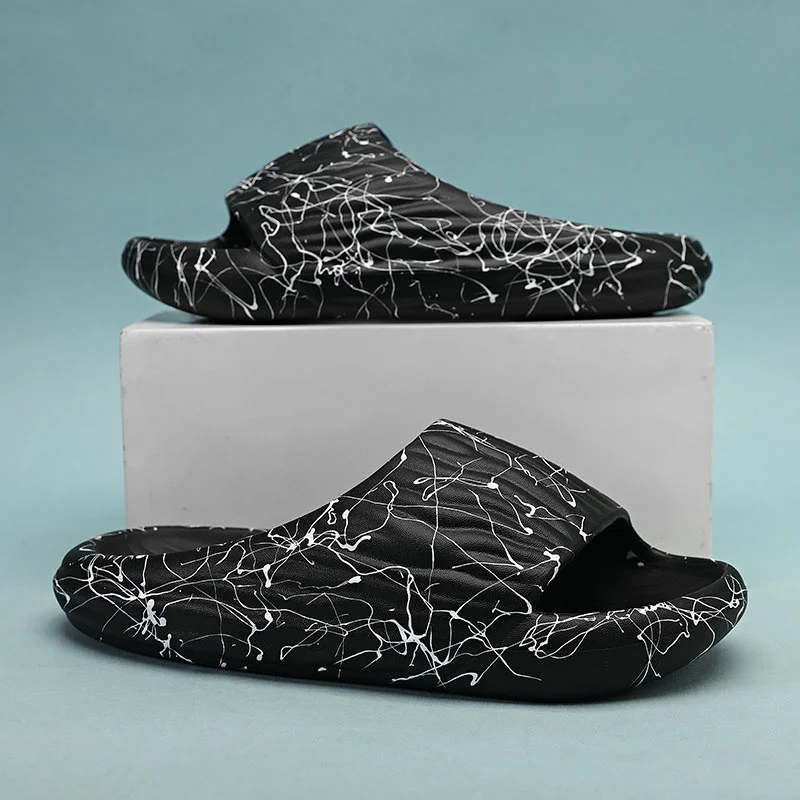 Slip Slippers for Men Non-Slip With Thick Sole Soft Foam Sliders Slip Comfy Slipper for Indoor  Outdoor_voghion.com