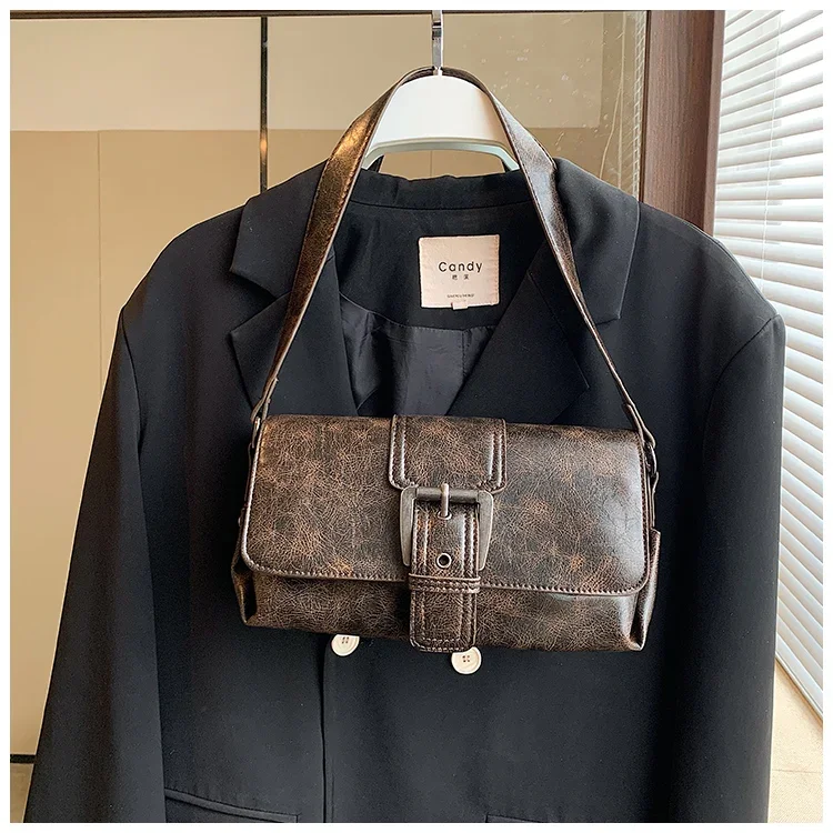 thumbnail image 1 of Bolsos de hombro cuadrados pequeños de PU sólido, gran oferta 2024, bolsos cruzados de lujo ligeros, bolsos de moda con cremallera y broche de alta calidad para mujeres, 1 of 5