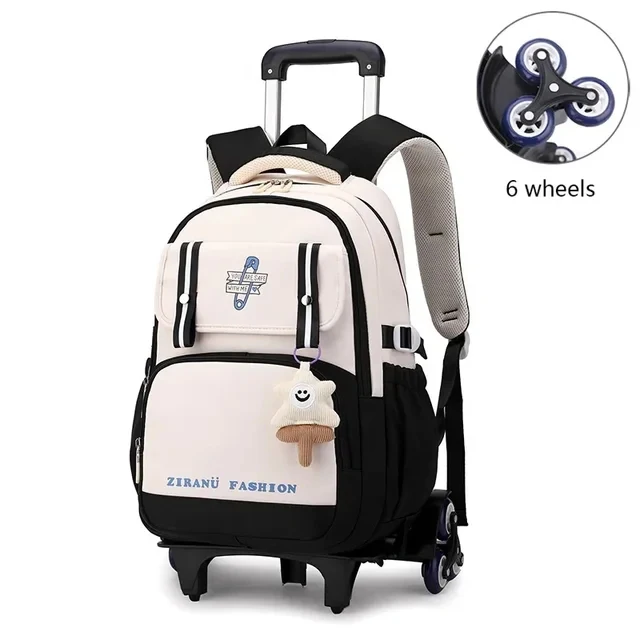 with Wheels Rolling Backpacks for Girls Student Wheeled Backpack Trolley School Bags Travel Trolley Luggage Kids School Backpack