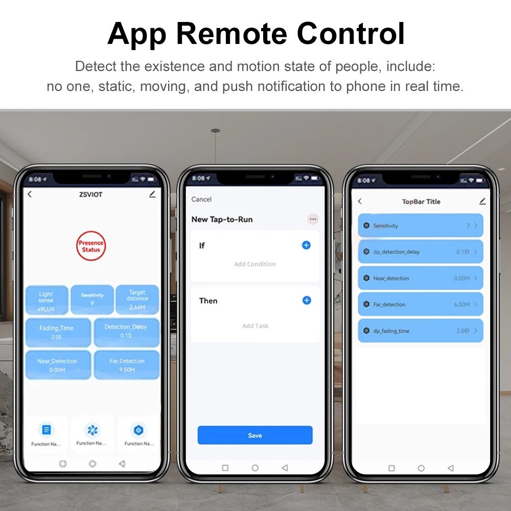 ZigBee/Wifi Tuya Smart Human Presence Motion 5.8G/24G PIR Microwave Radar Light Luminosity Detection Smart Life Home Automation