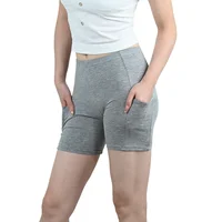 Pantalon de sécurité taille haute en coton pour femmes, les deux côtés de la poche, sans roulement, culotte d'assurance respirante pour l'été 5
