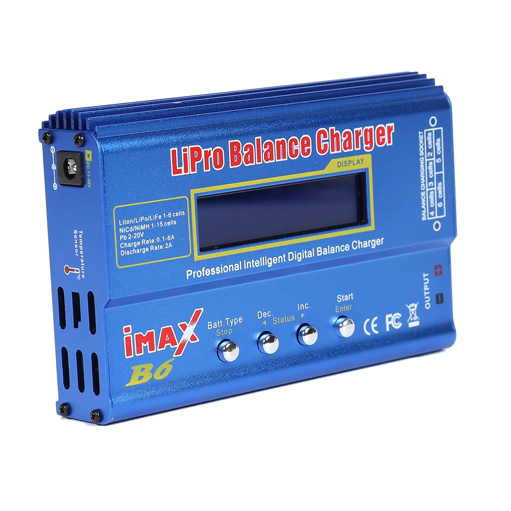 IMAX B6 80W Lipo 밸런스 충전기, 15V 6A AC 전원 공급 장치 옵션 포함, Lipo NiMh 리튬 이온 Ni-Cd 디지털 배터리 방전기