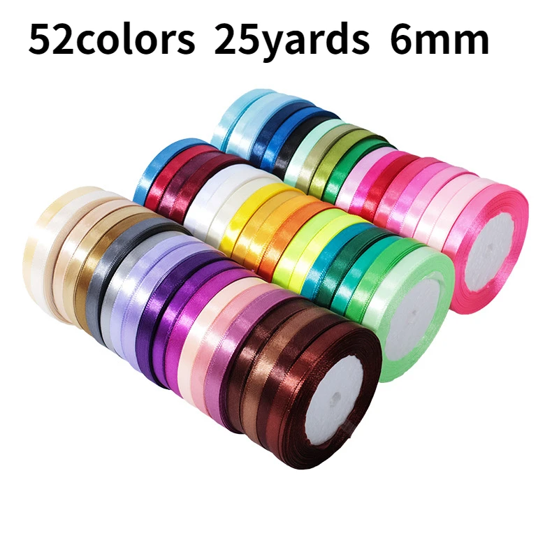 25-Yard Satin Ribbon Roll for Crafts and Decorations