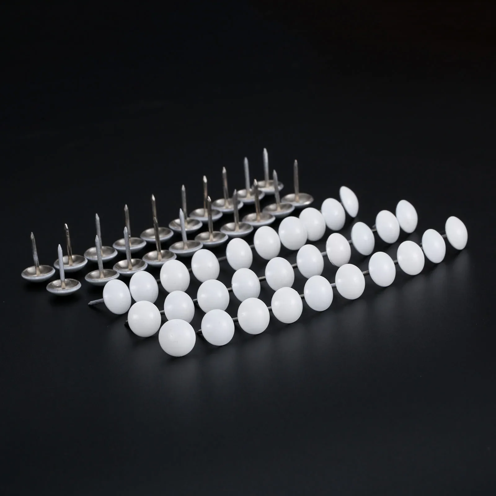 50Pcs 11*17mm White Upholstery Nails Jewelry Wooden Box Craft Door Sofa Furniture Decoration Tack Stud Pushpin Doornail Fastener