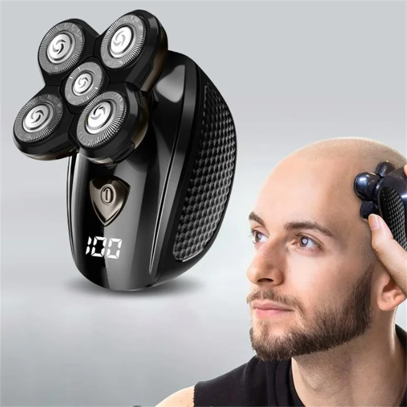 

Wet Dry Electric Head Shaver For Bald Man 5D Bold Hair Razor Close Shaving Machine Skull Clipper Male Face Stubble Beard Trimmer