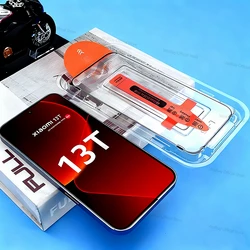 Premium Dust - Free Easy Install Tempered Glass Screen Protector with Full Glue Cover - Xiaomi 13T Pro