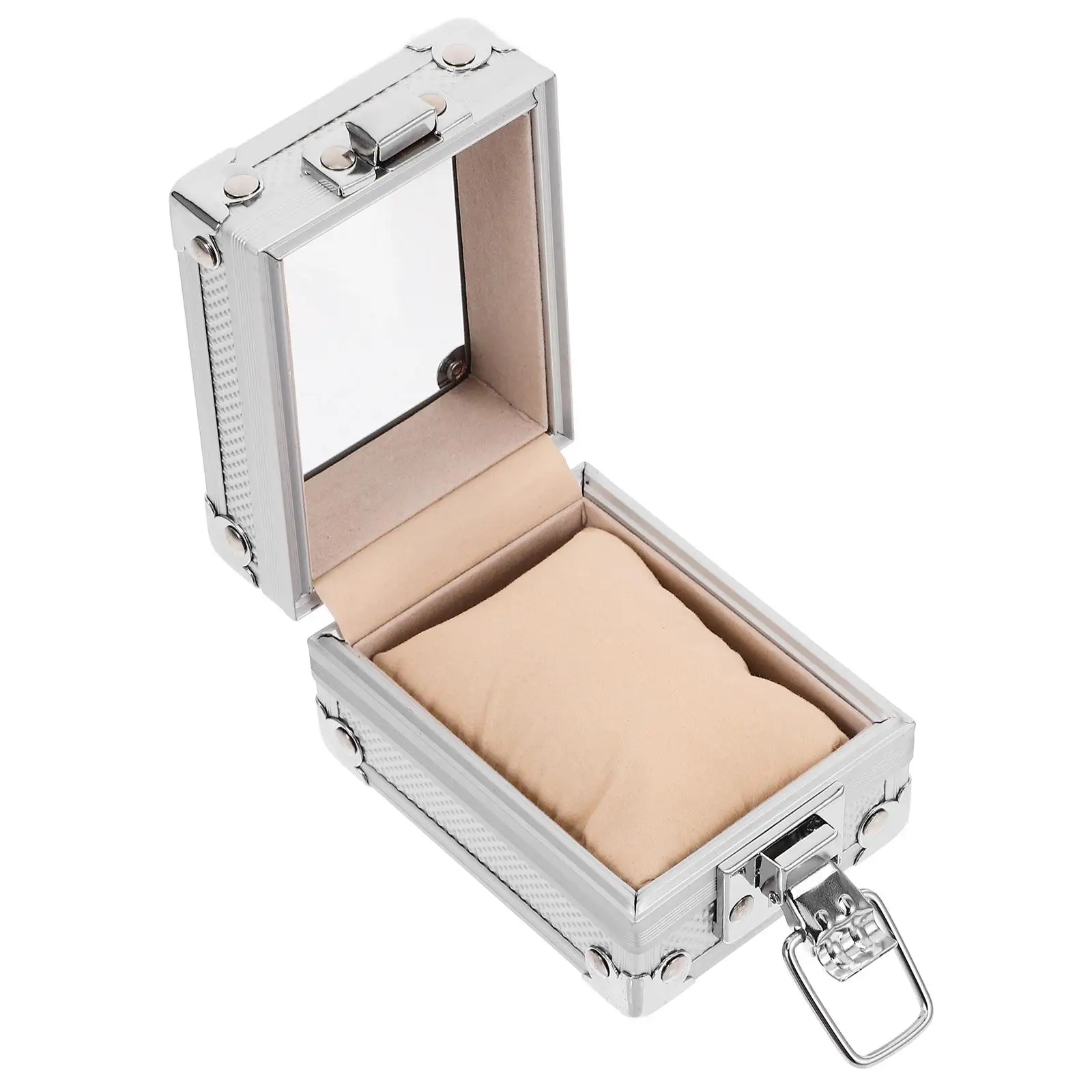 Single Watch Winder Box Durable Premium Material Non Fading Accessories Protect Watch Flexible Pillows Unique Design Fit Sizes