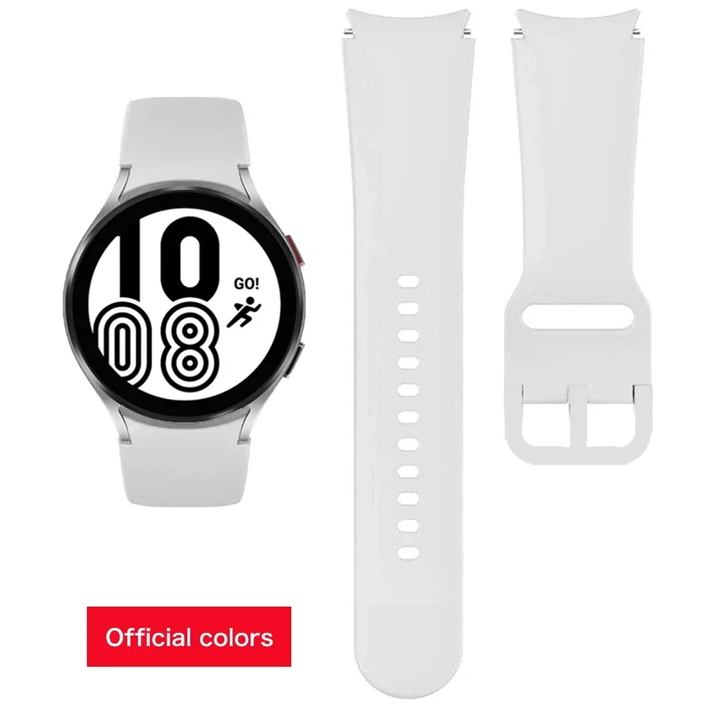 Sport Silicone Strap Band - No Gap Design, 20mm Bracelet