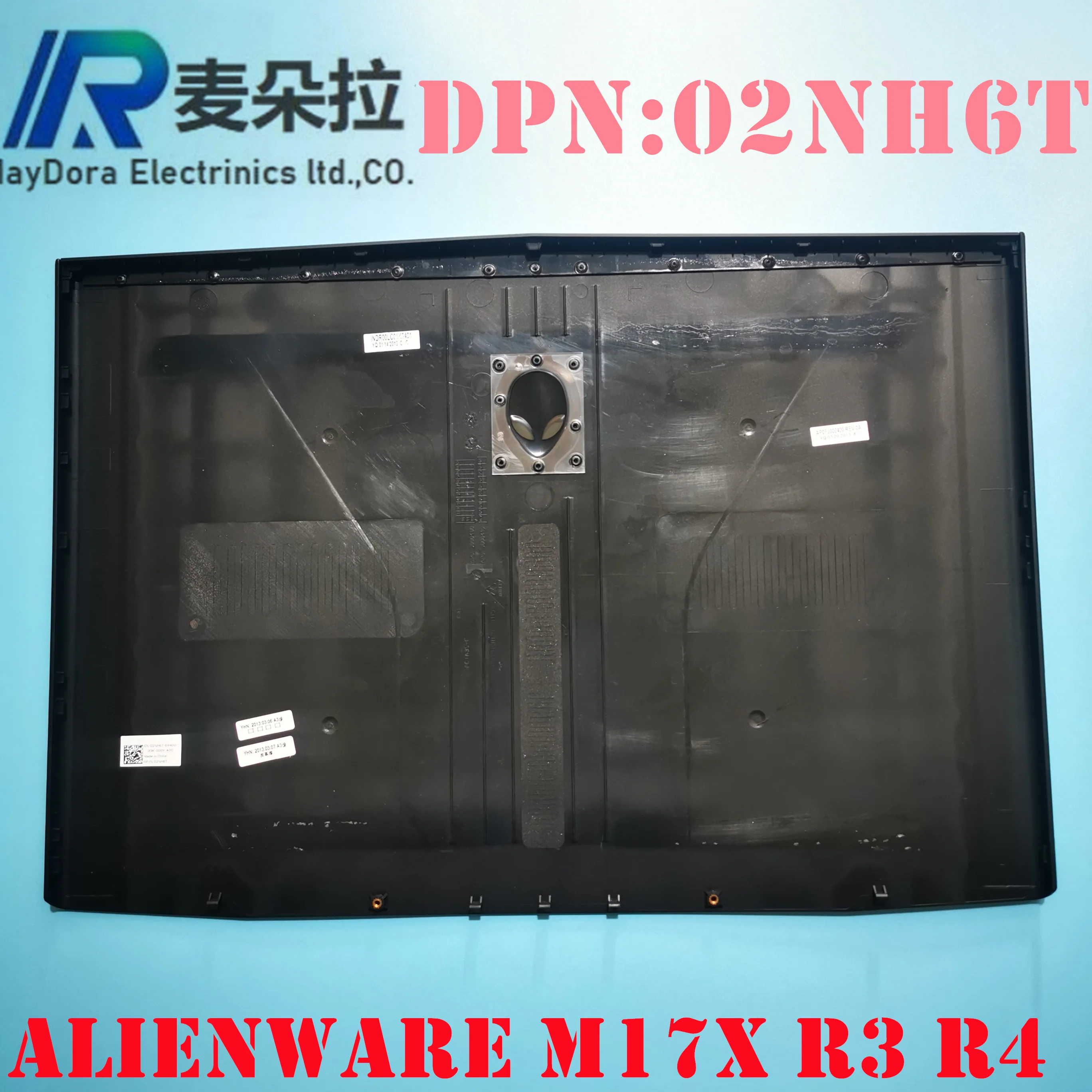 Nova Marca Original Case do Portátil para Dell Alienware M17x r3 r4 Lcd Volta Capa Preta 02nh6t 2nh6t - Imagem 2