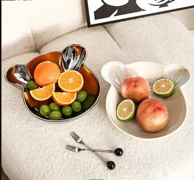 

Luxury Ceramic Vegetable Salad Plate Afternoon Tea Dessert Plate Food Decoration Nordic Home Kitchen Fruit Plate Tableware