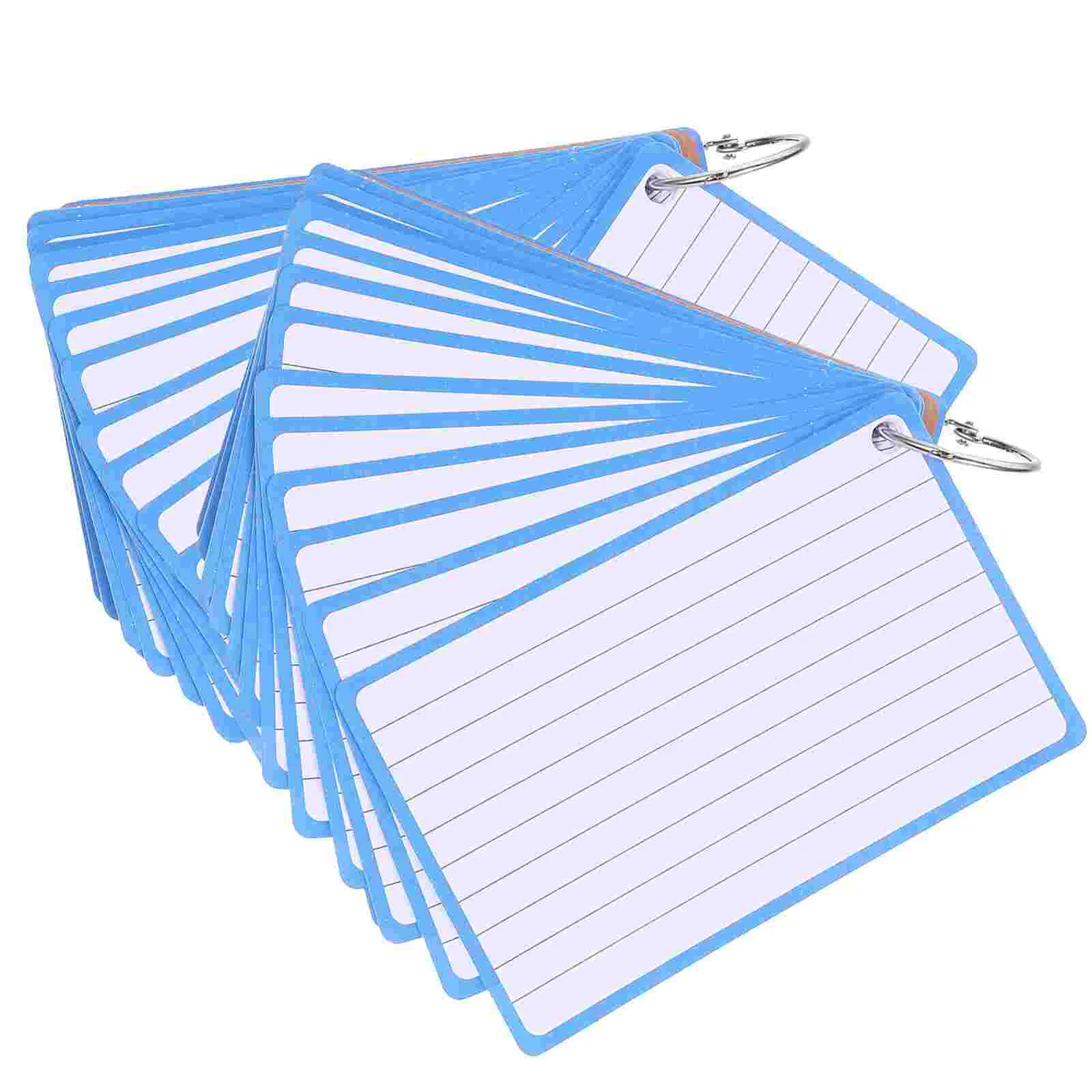 

2 Books of Diy Lined Cards Office Empty Cards Writable Blank Cards Blank Word Cards for Diy