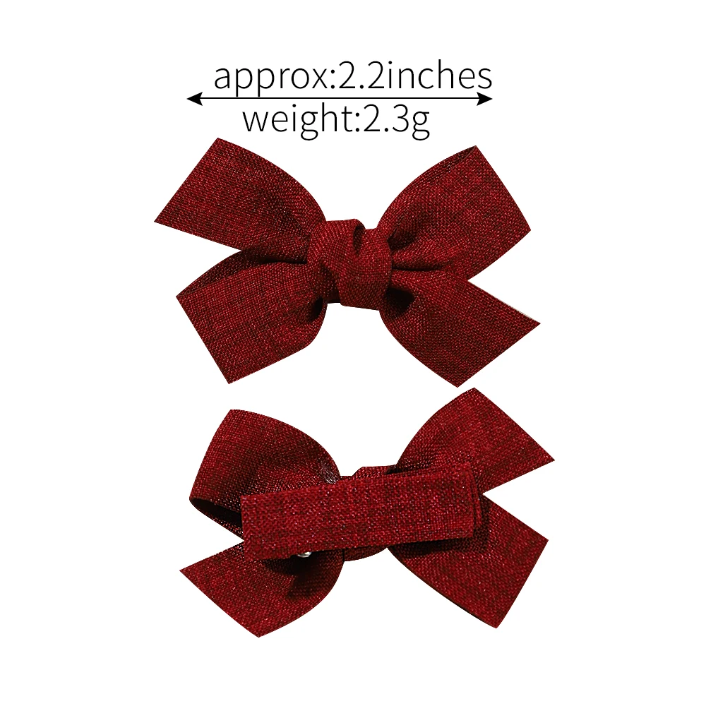 Hair Accessories 10pcs/set Cute Girls Princess Hairpins Hair Bows Nylon Safe Hair Clip
