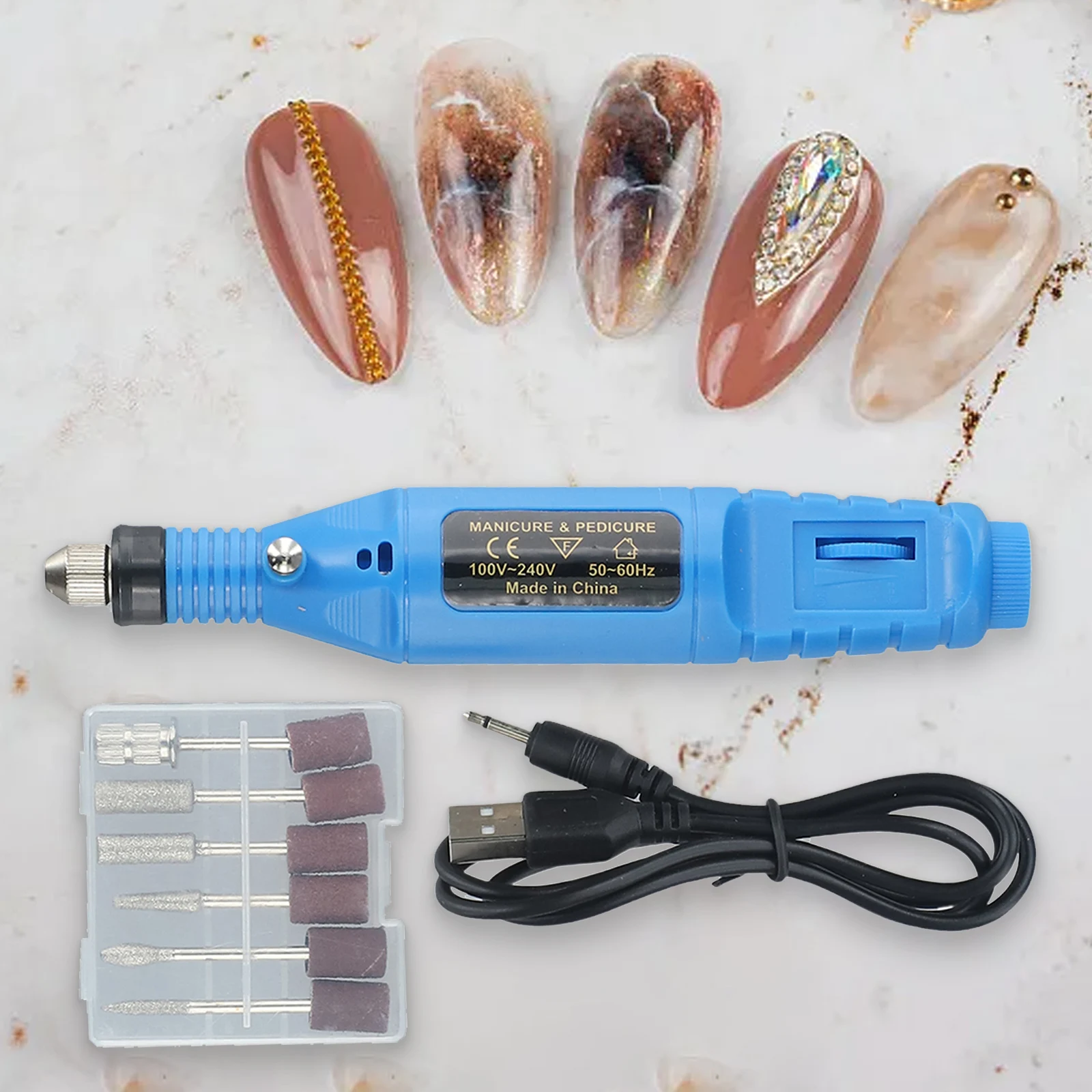 

Grinding Rotary Tool Kit Polishing Tool Portable Mini Nail Power Drill Machine Set Ideal for Engraving and Polishing