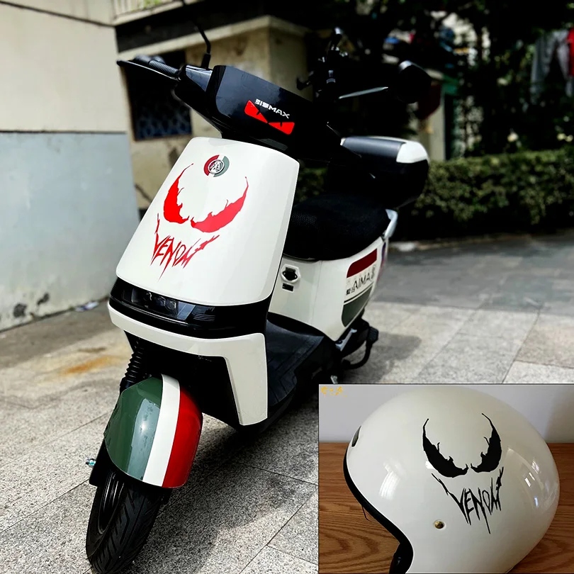 Reflective Venom Stickers Decal Moto Windshield Sticker Graphics