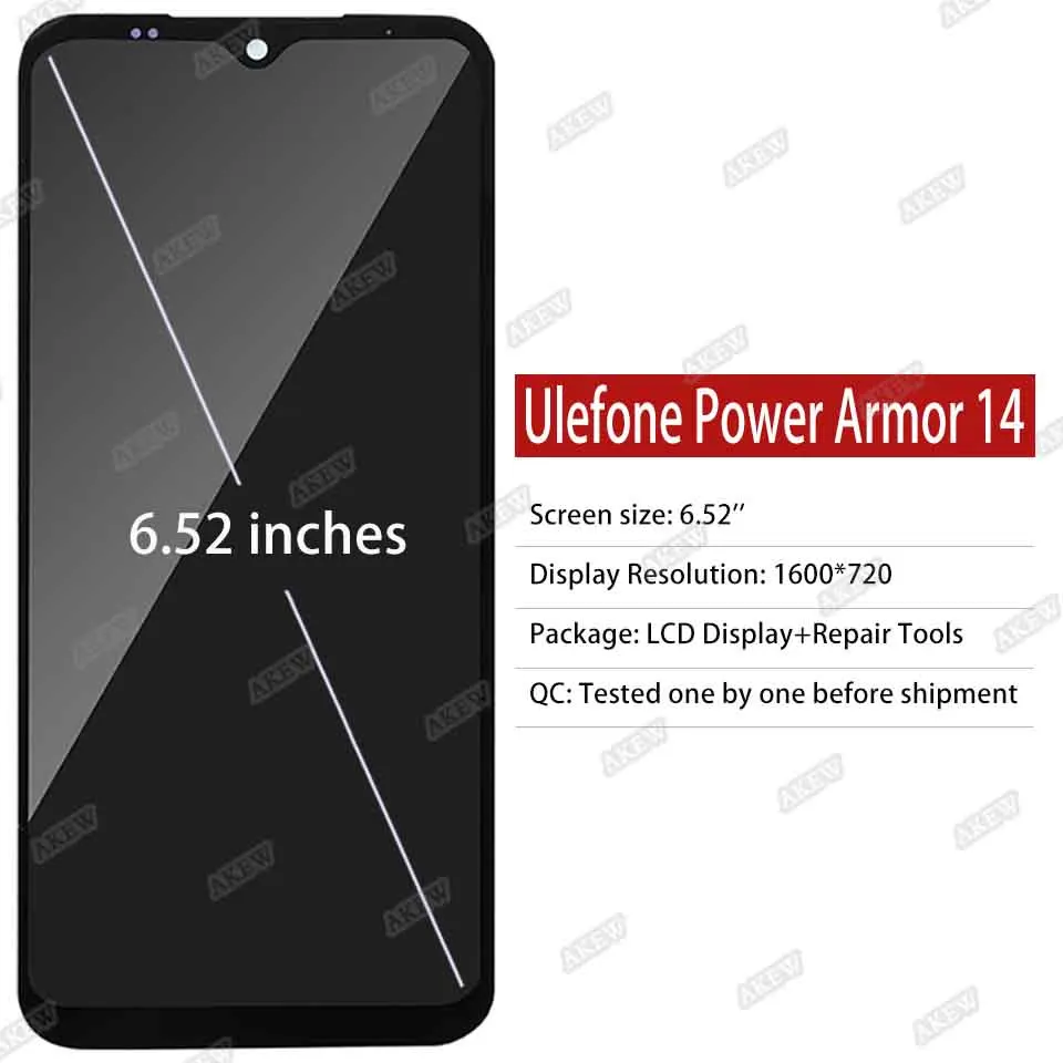 Ulefone 파워 아머 14 LCD 디스플레이 아머 14 프로 터치 스크린 아머 14 디지타이저 어셈블리 전화 교체 부품, 신제품